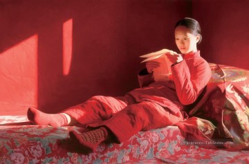 filles Tableau Peinture - Lettre de loin Lieu WYD chinois filles